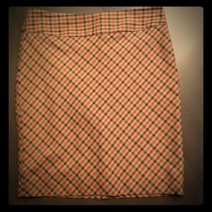 Plaid skirt from The Limited